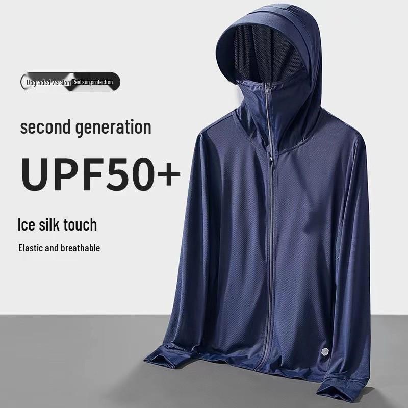 Herren Eisseiden UV-Schutz Netzjacke - Atmungsaktiv, Leicht, Sonnenschützende Angelkleidung