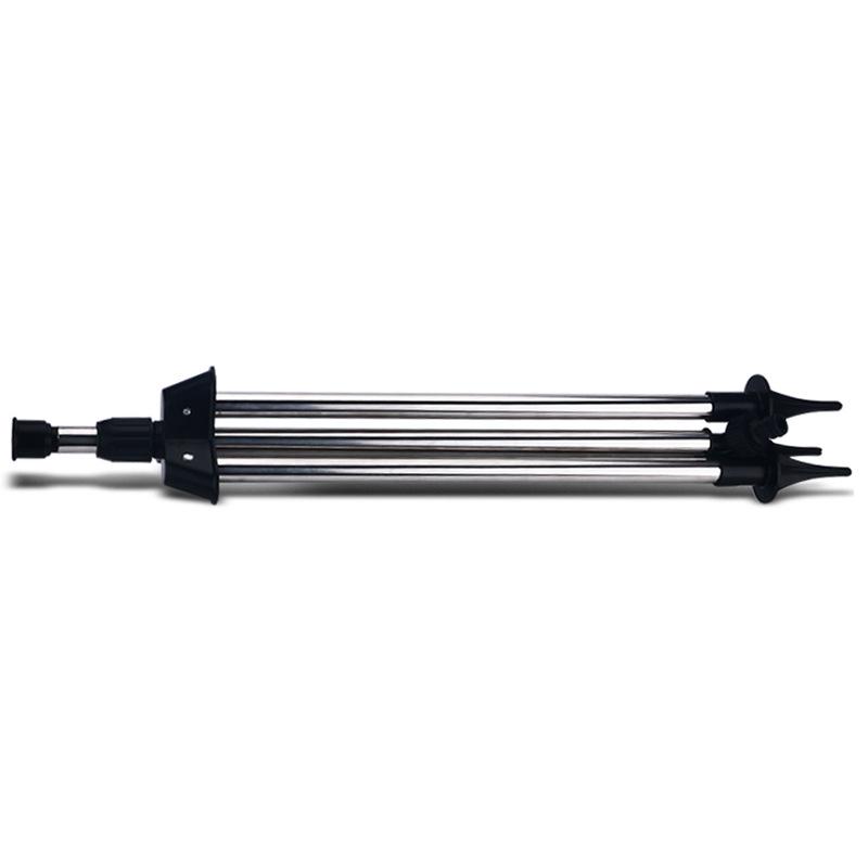 Automatic Rotating Lawn Sprinkler with Stainless Steel Tripod and Zinc Water Bird Design