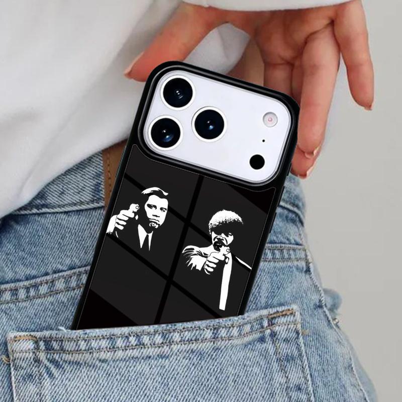 Vintage Movie Film Pulp Fiction Phone Case for iPhone 17ProMax 12 13 14 15 16e 17 Pro Max Plus Air Cover