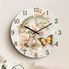 Nordic French Butterfly Clock: Silent Art Piece for Bedroom or Living Room