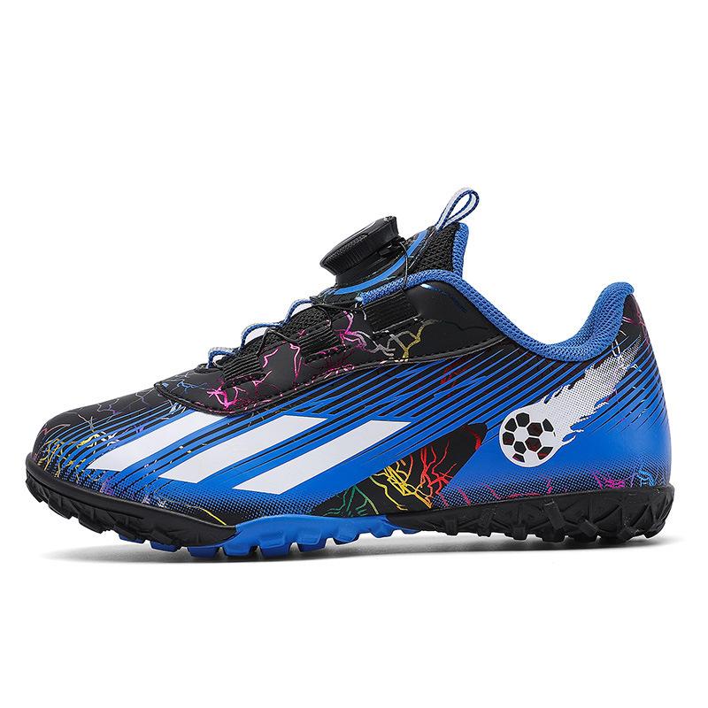 Neue Kinder Drehschnallen Fußballschuhe