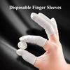 100/200pcs Disposable Finger Gloves One Size Fits All Anti-Slip and Anti-Static Latex Finger Gloves Fingertip Protection Gloves