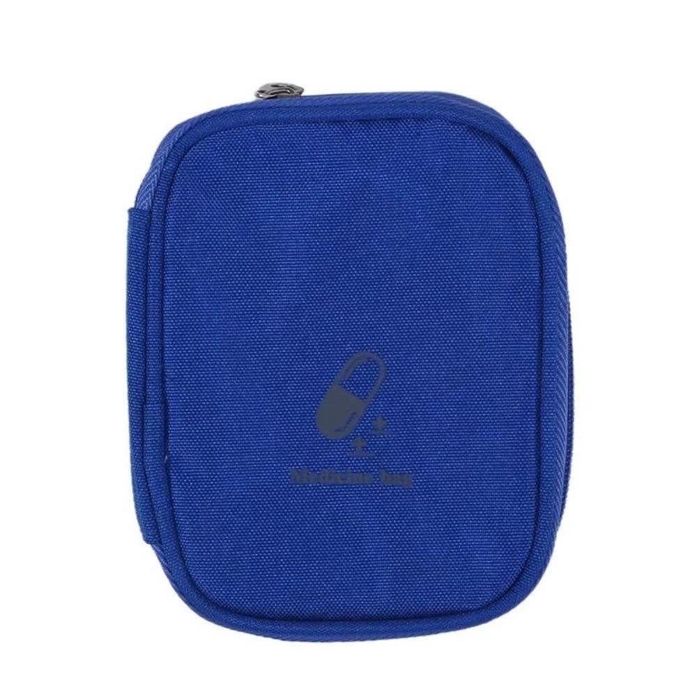 

New Portable First Aid Medicine Bag Waterproof Mini Drug Storage Pouch Durable Medicine Storage Bag Home Travel Use синій