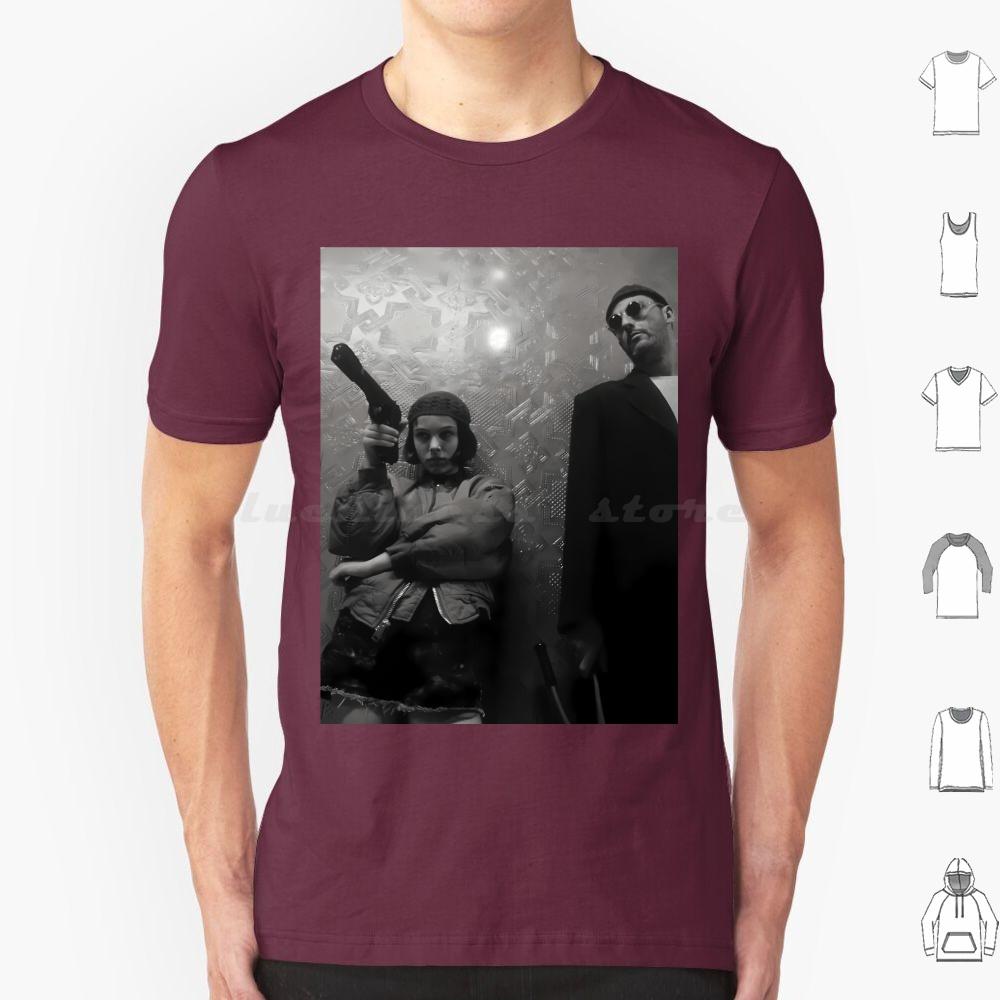 Leon The Professional Midcentury Retro Movie Poster T Shirt 6xl Cotton Cool Tee Leon Leon The Professional Movie The