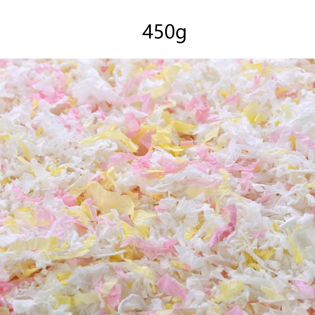 450g Hamster Wood Chip Paper Cotton Thermal Insulation Material Absorb Water Deodorize Hamster Cages Accessories Habitat Decor