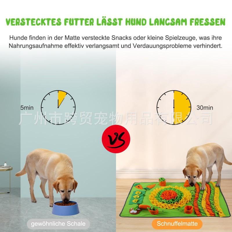 Large Snuffle Mat Dogs Cats - Soft Fleece Pet Enrichment Toy To Reduce Anxiety Boredom