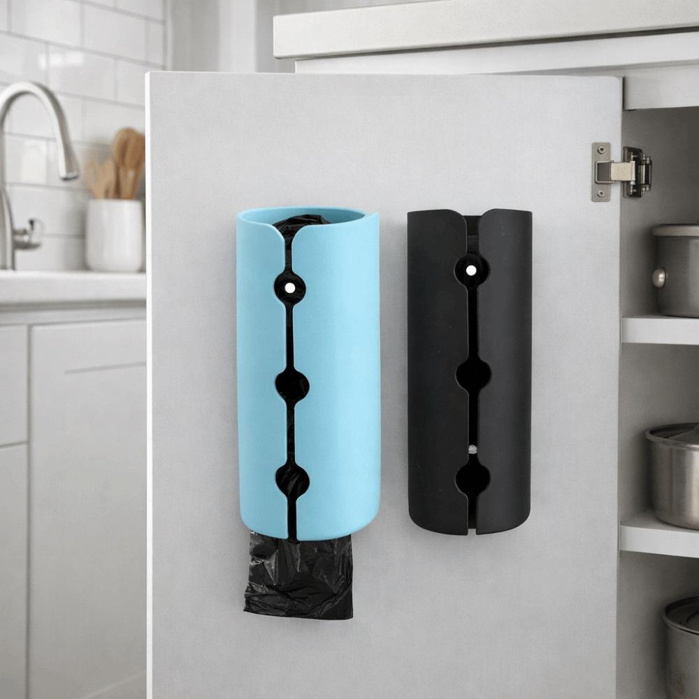 Durable Plastic Trash Bags Storage Box Large Capacity Wall Mounted Garbage Bag Dispenser Space Saving Grocery Bag Holder Kitchen