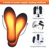 Heated Insole, USB Rechargeable Thermal Insoles Foot Warmer for Outdoor Hunting Fishing Hiking Camping Unisex