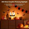 110V 220V Halloween Ghost Bonfire twinkling night light, 3D LED campfire night light,Halloween interior cute decoration