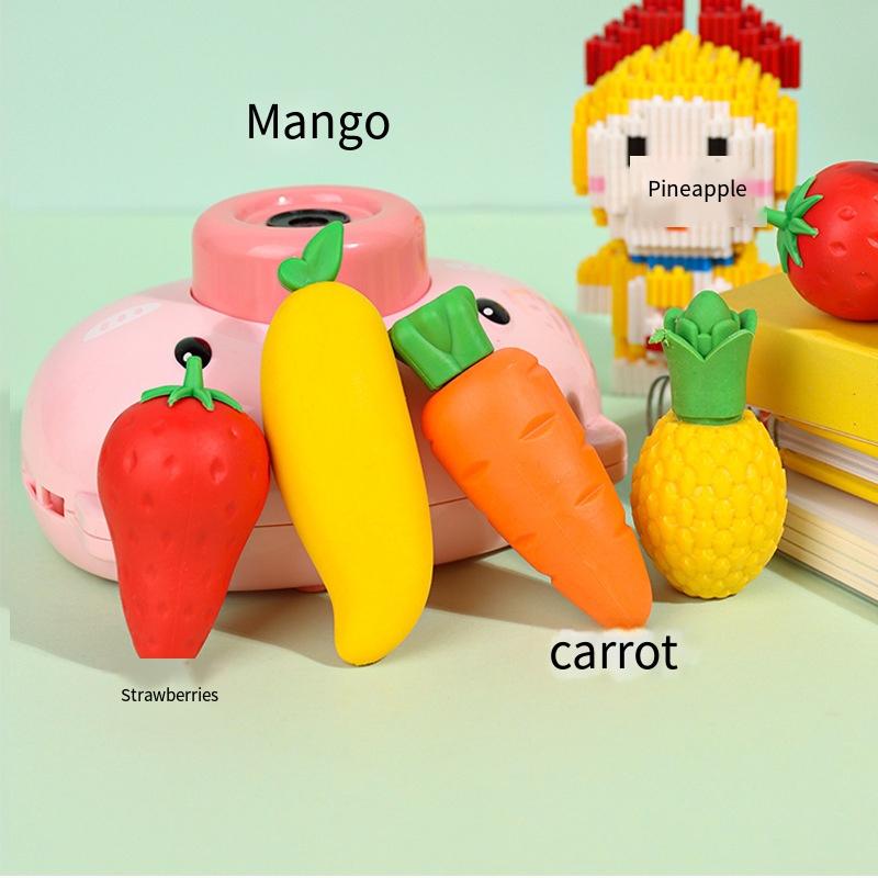 1PC Fruit Eraser for Students Elementary School Eraser Big Mac Creative Cute Crumb-free Eraser