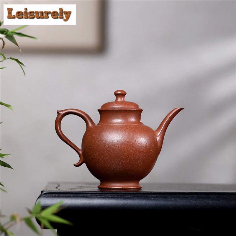 180 ml Elegante Yixing Lila Ton Teekannen Handgefertigte Gyokuro Kanne Roherz Downhill Schlammkessel Mit Filter Chinesisches Zisha Teeset Geschenk
