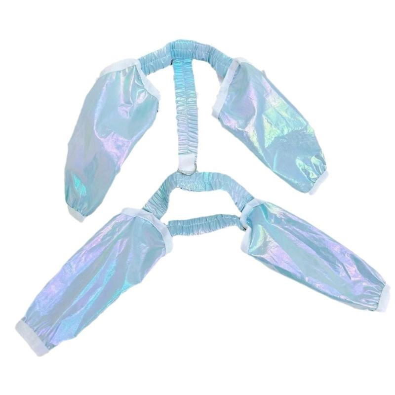 

Reflective Dog Leg Protectors Sock with Elastic Bands Water Resistant Dog Elbow Protective Sleeve for Front and Back Leg M синій