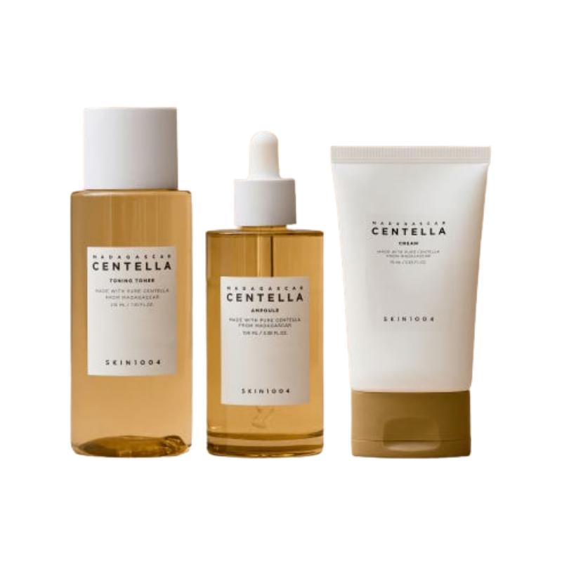 SKIN1004 Madagascar Centella Toning Toner 210ml + Ampoule 100ml + Cream 75ml Set