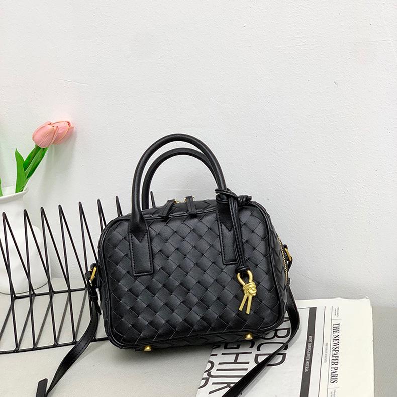 2024 Γνήσιο Δέρμα Γυναικεία Χειροποίητη Μικρή Τετράγωνη Τσάντα Κουτί - Τσάντα Χειρός, Ώμου, Messenger, Εργασίας και Στυλ Boston