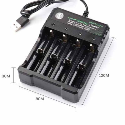 3.7V 18650 Charger Li-ion Battery USB Independent Charging Portable 18350 16340 14500 Battery