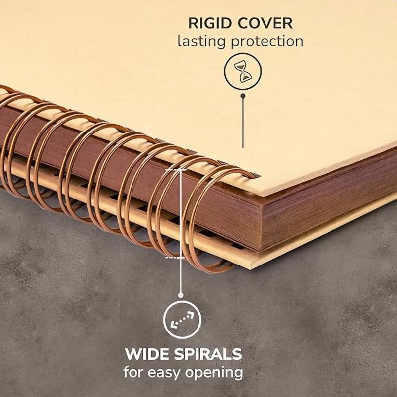 Spiralbindung Design DIY Scrapbook-Album für Jubiläumsprojekte mit 80 Seiten und Hardcover für Personalisierungen