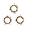 2Pcs Rustic Jute Woven Trivets Boho Hot Pads Thick Heat Resistant Round Rope Pot Holder for Cast Iron Skillet Table Decor