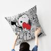 Cartoon S-SnoopyS Dog Cushion Cover Car Throw Pillow Case For Sofa Car Christmas Gift 40x40cm 45x45cm