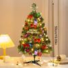 50cm Sada vánočního stromku Vánoční dekorace se světýlky Stolní mini vánoční stromek ozdoby Dekorace na novoroční párty Dárek Navidad