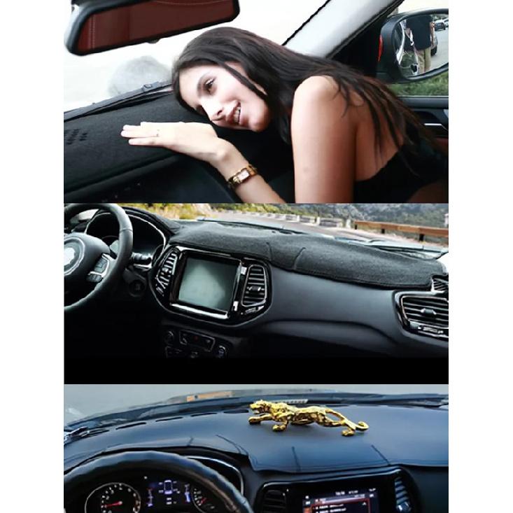 For Jeep Compass Altitude 2017- Dashmat Dashboard Cover trument Panel Sunscreen Pad Anti-Dirt Proof Dash Mat