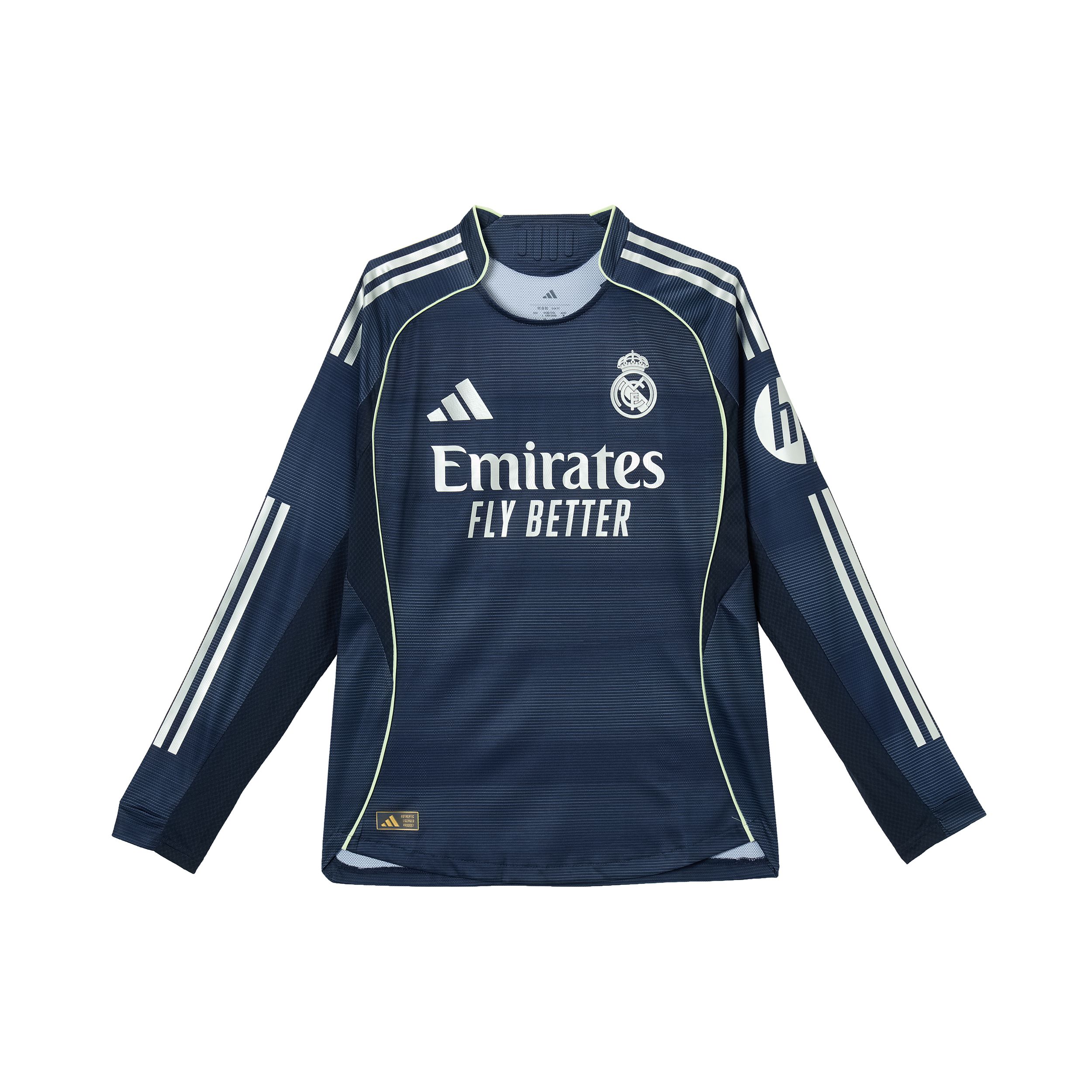Adidas Player Version Real Madrid Away Long Sleeve Football Jersey Men jerseys JP3956 S