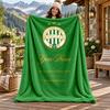 Ferencvarosi TC Custom Name Flannel Blanket Personalized Soft Warm Plush Throw Blanket Customized Gift for Family Friends