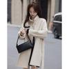 Women's Stand Collar Wool Blend Mid-Length Coat