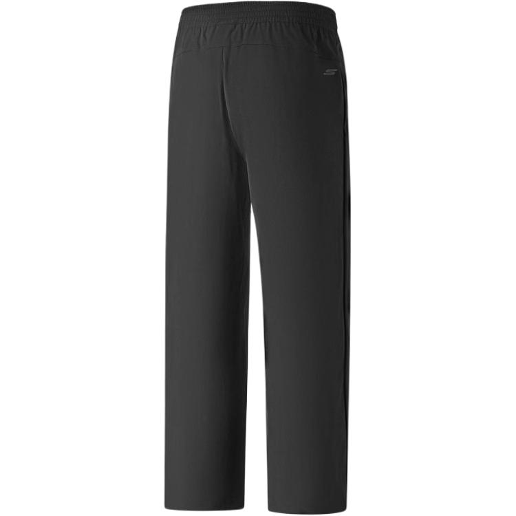 Skechers SS25 Go Motion Loose Fit Breathable Wide Leg Casual Pants Women bottoms Carbon-Black P225W039-0018