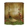 Comfortable And Durable Dreamy Forest Mushroom Swing Bathroom Curtain