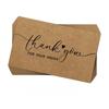 50 Pcs/set "Thank You" Greeting Cards 90*54mm Rectangular Thick Kraft Paper Cards Festival Gift Cards