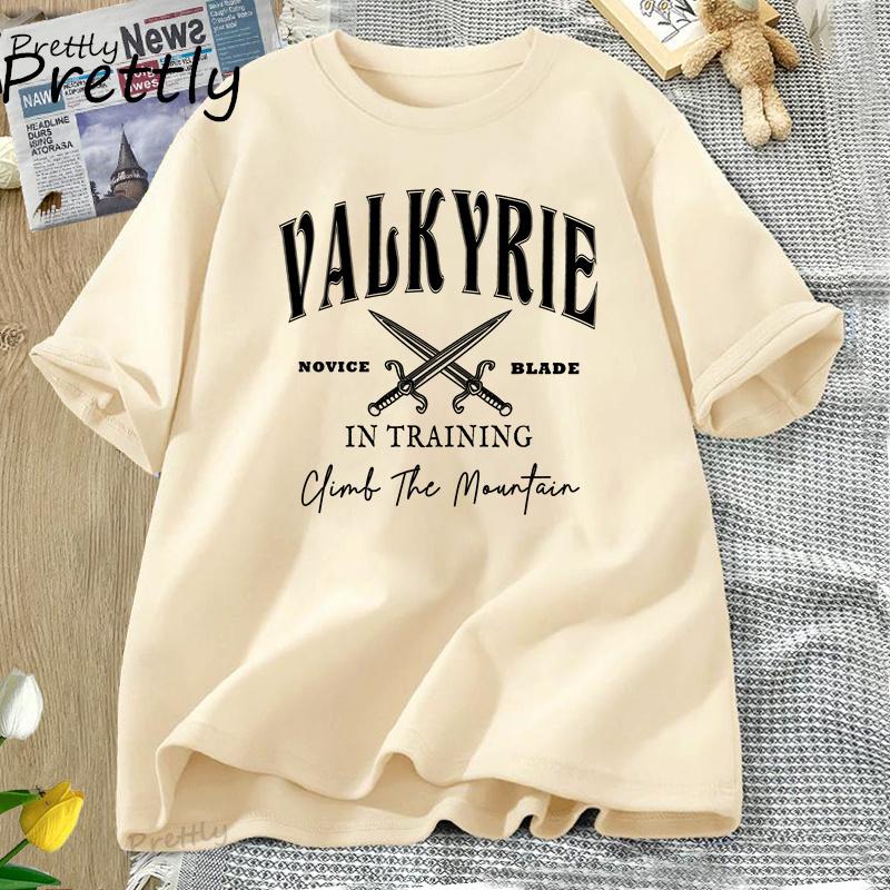 Valkyrie Training Graphic T Shirts Men Women Cintage SJM Acotar T-shirt Bookish Reader Tshirt Cotton Short Sleeve Couple Tees