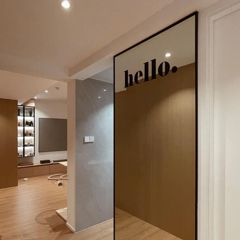Children's Room Wall Doors Windows Wall Decoration Hello Letters Wallpaper Decoration Stickers Waterproof Living Room Home Decor