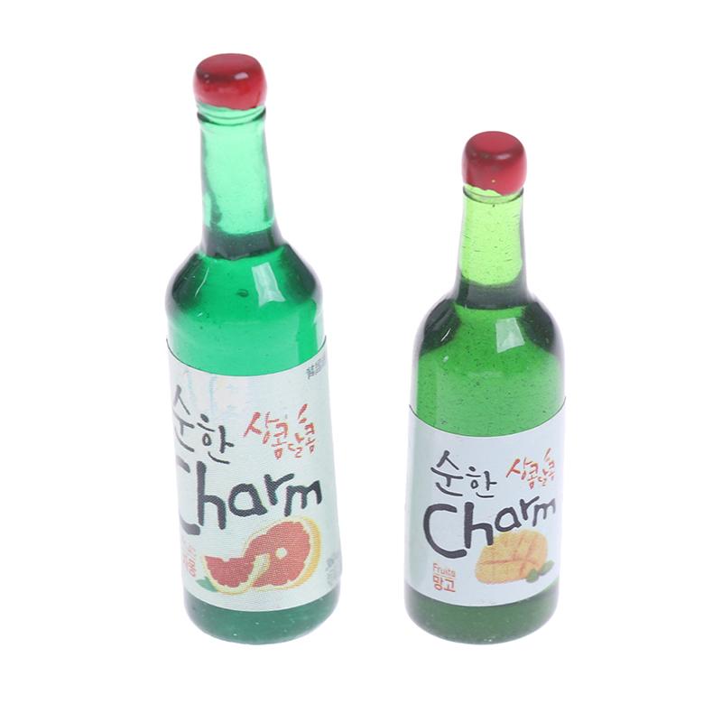 10Pcs 1:12 Dollhouse Miniature Wine Drink Model Pretend Play Food Kitchen Toys