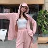 Autumn and Winter Plus Size Lazy Style Sportswear Suit Women's Loose Sweater High Waist Wide-leg Pants Slim Two-piece Suit