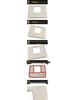 CS15 Stainless Steel Center Console Storage Box Sequin Decoration Sticker