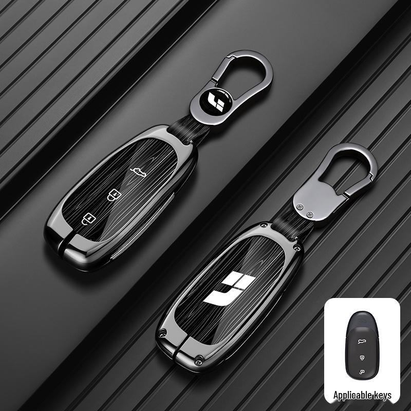 Premium Metal Shell Key Case for Ideal L9/L8/L7MAX - Car-Specific Protection with Buckle