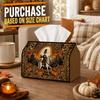 1pc Classic Horror Gothic Tissue Box - Headless Horseman Pumpkin Napkin Storage Box, Fits Rolls, Facial Tissues And Single Sheets, for Spooky Hallowee