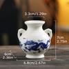 Decorations Antique Shelves Blue and White Porcelain Collect Ornaments Tabletops Ceramics Gift Small Vases Chinese Style 1PC