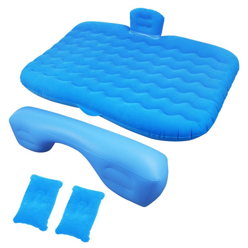Folding SUV Inflatable Car Bed - PVC Flocking Travel Mattress