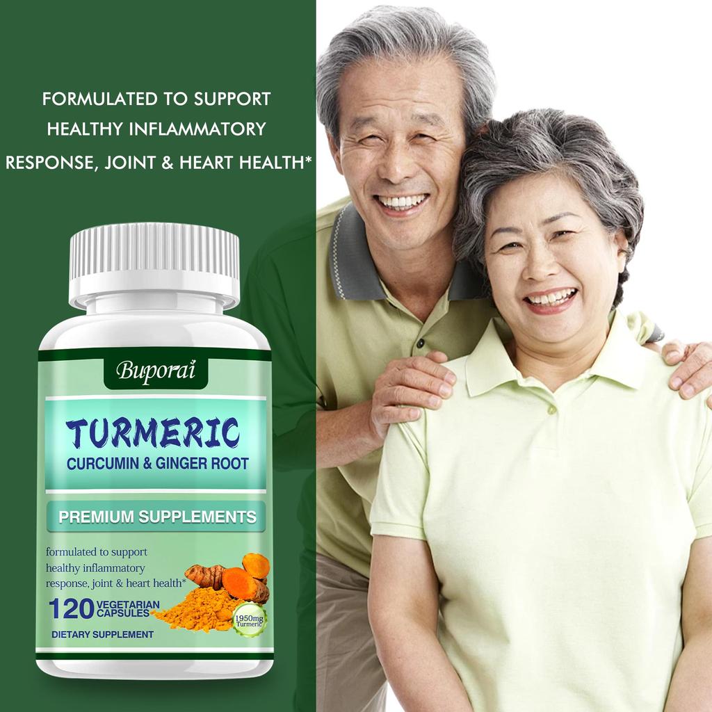 Buporai Curcumin and Ginger Root Capsules - Joint Health
