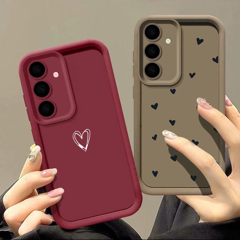 Minimalism Love TPU Case For Samsung Galaxy M34 M31 M51 M30S M23 M36 M16 M20 M15 M36 S23 S22 S20 S21 Plus Ultra FE Phone Cover