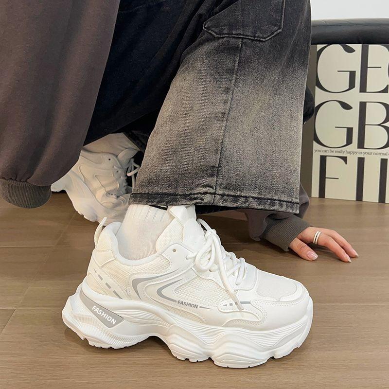 Summer mesh breathable dad shoes 22 new ins trendy platform sports and leisure shoes