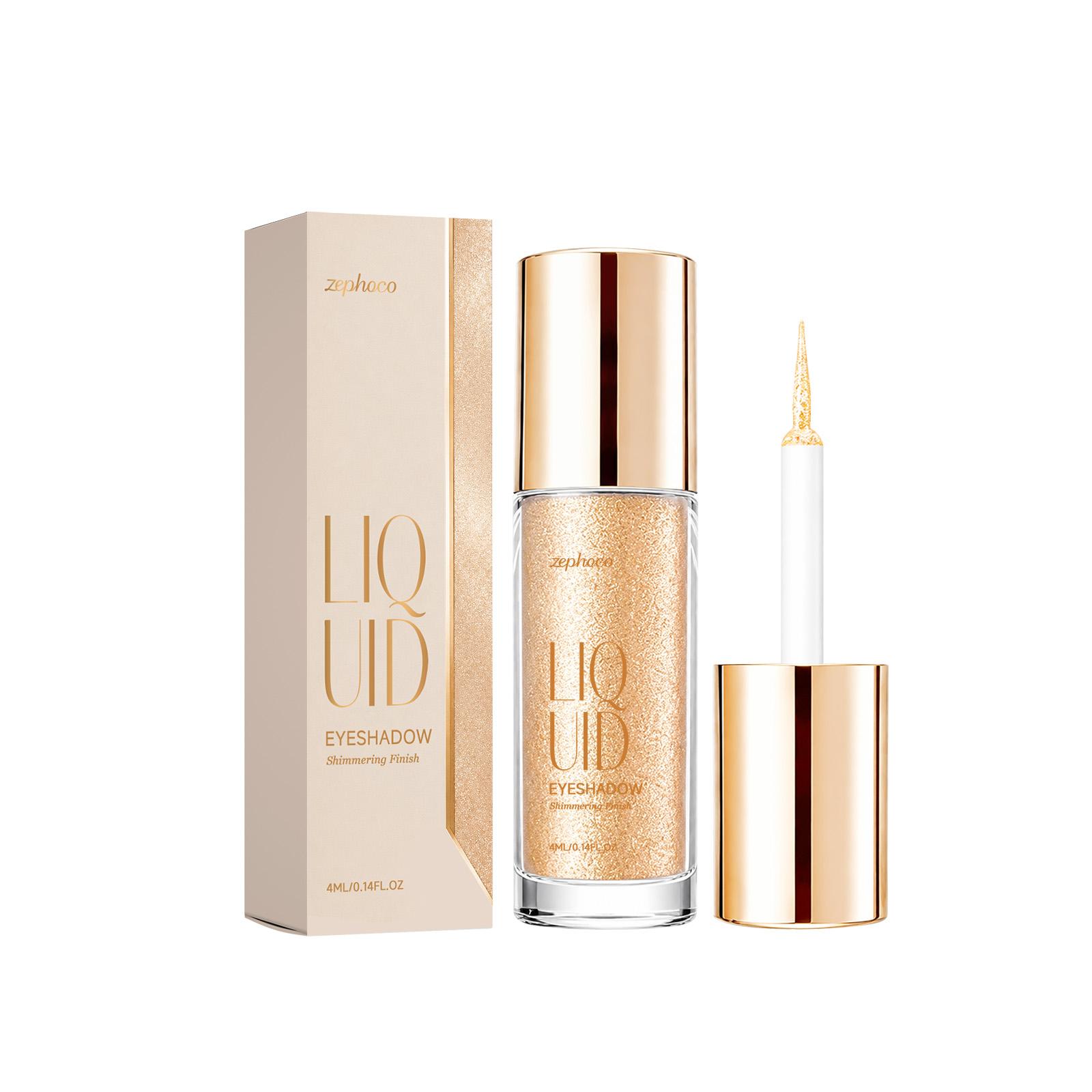 Champagne Gold Shimmer Eyeshadow – Baked Pearl Glitter Powder 4ml per box