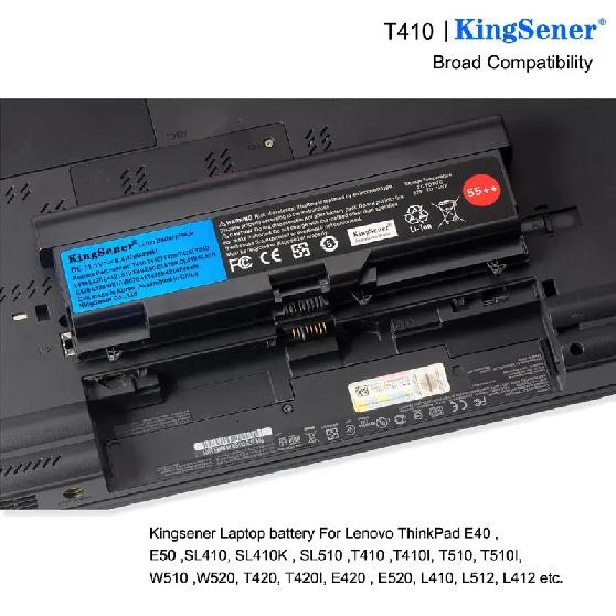 KingSener Laptop Battery For Lenovo ThinkPad T410 T510 T420 E40 E50 L410 L420 L510 L512 L520 SL410 SL510 W510 T520 W520