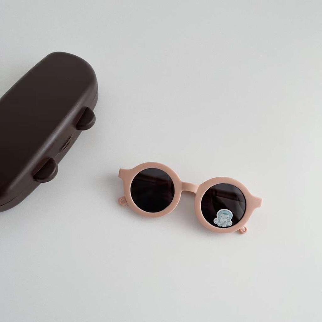 2024 New Arrival Cute Round 0-3 Years Old Polarized UV400 Flexible Silicone Baby Sunglasses