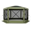 Pop up Gazebo Screen Tent, 3x3 m Large 6-Sided Camping Canopy Tent with Removable Top & Carry Bag, Quick-Set & Bite-Proof, Screen House Sun Shelter