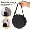 Oxford Cloth Storage Bag Multi-Purpose Portable Round Crossbody Handbag Large Capacity Wig Hat Organizer Pouch