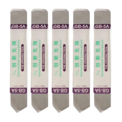5PCS Flat Spudger Soft Thin Opening Pry Tool Metal Bar Opener for Mobile Phone Broken Screen Glue Removal Opening Tools