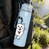 1PC Black White Cat Couple Cartoon Pattern 750ml Color Plastic Sports Water Bottle Leakproof Flip Straw Lid Suitable for Sports Office Home Use