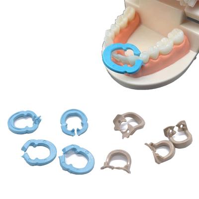 4/8 Stück Zahn-Kofferdamklammern Kofferdam-Gummi-Barriere-Clip Harzmaterialien Autoklavierbar 134℃ Zahnarztwerkzeuge Zahnlaborwerkzeug